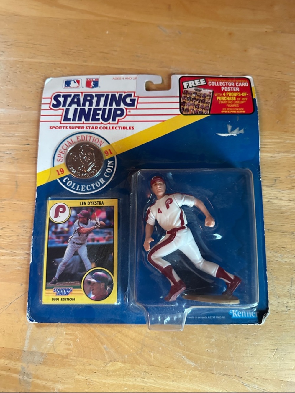 Starting Lineup Len Dykstra Baseball Figure - White & Red